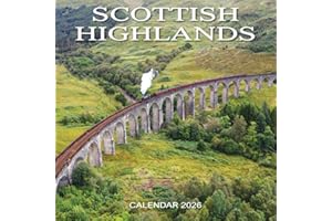 2026 Scotland Calendar: Scottish Highlands - Square Wall Calendar - Month to View - 12 Months