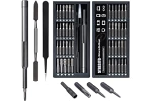 STREBITO Micro Screwdriver Set 50 in 1 Precision Screwdriver Set, Electronics Tool Kit Screwdriver Kit - Computer,MacBook, PS4, PS5,Controller Repair Kit, S2 Multi Bit Driver