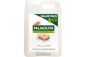 PALMOLIVE- Savon liquide Mains Soin délicat Amande & lait -Format économique-Bidon de 5L