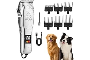 ‎KAEFUYS KAEFUYS Hundeschermaschine Tierhaarschneidemaschine Profi Trimmer Haarschneidemaschine für Hunde mit dickem Fell leise leistungsstark kabellos wiederaufladbar