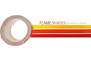 Quattroerre Waterline Stripes, Red Shades, 35 Mm x 10 Mt