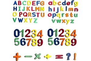 SYYLQYR 81 Pcs Fridge Magnets for Kids Magnetic Letters and Numbers for Children Colorful Alphabet and Chalkboard Magnetic Stickers Early Education Learning Tool for Elementary English and Math
