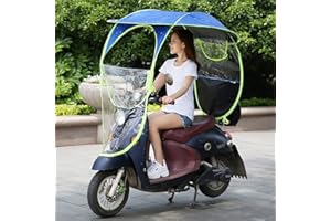 SWL-SELLER UK Quality Car Motor Scooter Umbrella Mobility Sun Shade & Rain Cover Waterproof (Blue)