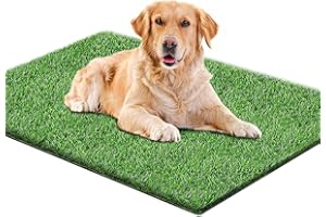 SSRIVER 80 x 100 cm - Tapis d'herbe Artificielle pour Chien - pour Toilettes réutilisables - en Gazon Artificiel - pour l'entraînement de Votre Chiot - Convient pour l'intérieur et l'extérieur