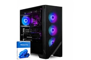 ‎DCL24.DE dcl24 Computer i9 14900KF, RTX5080 16GB - 2000GB SSD, 64GB DDR4, High End PC mit 24x4.4 GHz, RGB Rechner mit WLAN, Computer für Gamer mit Windows 11 Pro [20714]