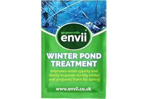 Envii Winter Pond Treatment, Trattamento Biologico Invernale per Laghetti | Batteri Naturali Attivi a Basse Temperature per Acqua Limpida | 12 Compresse per 60.000 Litri