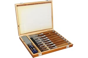 TOOSOAR Set de Ciseaux à Bois,8 pièces Ciseaux à Bois,pour Débutants et Professionnels, Convient au Travail Sur du Bois