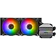 MSI MAG CORELIQUID M240 AIO CPU Liquid Cooler, 240mm Radiator, 2 x 120mm Fans, Split-Flow Water Cooling, LGA 1700 and AM5 Compatibility