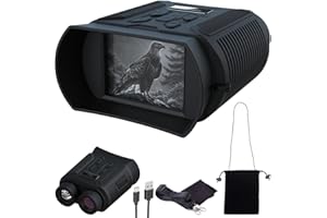 Zavarius Wildkamera: Binokulares Akku-Nachtsichtgerät, QHD-Kamera, bis 500 m IR-Nachtsicht (Nachtsichtgeraet, Camcorder-Nachtsichtgerät)