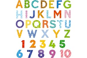 DECOWALL BA-4003 Lettera maiuscola dell'alfabeto Adesivi da Parete Decorazioni Stickers Murali Soggiorno Asilo Nido Camera Letto per Bambini decalcomanie