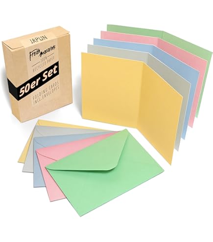 Siumir Set van 55 blanco vouwkaarten A6 met bijpassende C6 enveloppen, blanco vouwkaarten, vijf kleuren, creatieve vouwkaarten om vorm te geven, te beschrijven of te bedrukken Siumir Set van 55 blanco vouwkaarten A6 met bijpassende C6 enveloppen, blanco vouwkaarten, vijf kleuren, creatieve vouwkaarten om vorm te geven, te beschrijven of te bedrukken