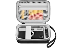 Leayjeen Film Camera Case, Compatible with Kodak EKTAR H35,Film and Battery Storage Case, Eva Hard Shell (Case Only), Black