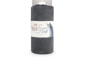 kullaloo Microfaser-Plüsch Stoff Shorty in vielen Farben - 1,5mm Florlänge, EN71-3 & EN 71-9 Zertifiziert (dunkelgrau)