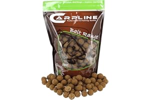 Carpline24 Premium Boilies Leber 20 mm, 1 kg Beutel - Karpfenköder zum Angeln, Futterboilies zum Anfüttern von Karpfen, Angelfutter mit Lockstoff
