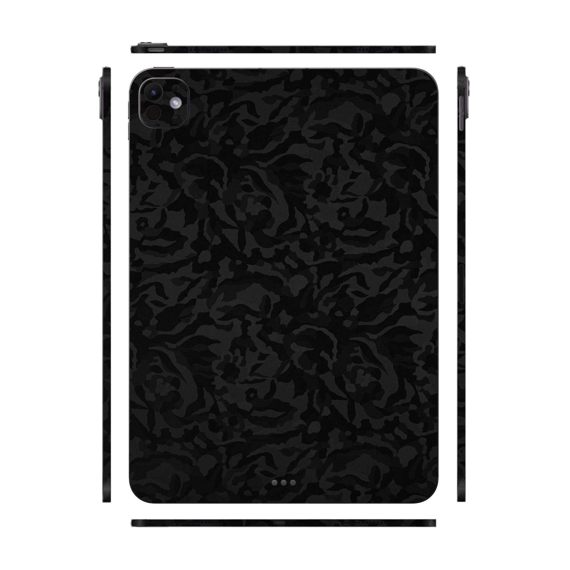 Capes Tablet Skins Compatible with iPad Pro 11 M4 2024, Anti-Scratch Vinyl Decal Skin, Protective Film, Not Case/Cover (Black Camo, Full Body Skin)
