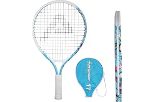 AMA SPORT - Junior Tennis Racket: Toddlers and Children Aged 2 to 12 – Boys and Girls with Nylon Shoulder Bag - Ergonomic - Lightweight - Learning