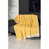 DENİZLİ CONCEPT Alinda Koltuk &Ouml;rt&uuml;s&uuml; (Hardal, 170 x 230)