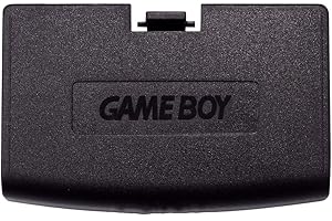 QUEENDREAM for Game Boy Advance GBA Replace The Battery Cover Back Door Lid of The Back Cover (Black)