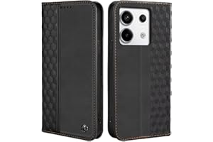 CXTCASE Funda Xiaomi Redmi Note 13 Pro, Funda Tapa Libro Movil Carcasa PU Cuero para Xiaomi Redmi Note 13 Pro, Tipo Libro Flip Wallet Case, Negro