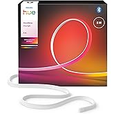 Philips Hue OmniGlow 5 m mikro LED ışık şeridi, 4500 lm, canlı renkler ve ambiyans, esnek i&ccedil; aydınlatma, eşit ışık, kesilebil