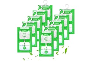 ROTKUSZ 10 Pièces Absorbeur d'Humidité Placard, 500ML Sachet Anti Humidité, Sac De Déshumidification Suspendu, Moisissure Anti Déshydratant Résistant L'Humidité, Convient pour les Placards, les Chambres