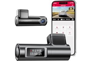 LINGDU 4K Dash Cam Front, WiFi Dash Camera for Cars, Built-in GPS, Car Camera Dash with 0.96" mini screen Parking Monitor, Super Night Vision, 170° Wide Angle, App Control, G-Sensor(D500)