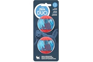 Zeus Juguete Interactivo para Perros Duo Pelota con Sonido, 5cm, 2ud