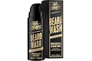 ‎DICK JOHNSON Dick Johnson Bartshampoo Godlike Whiskey Vanille Duft 200 ml – Bartshampoo Männer & Bartseife mit Brennesselextrakt – Bart Shampoo und Bartpflege – Weihnachtsgeschenke für Männer – Made in Finnland