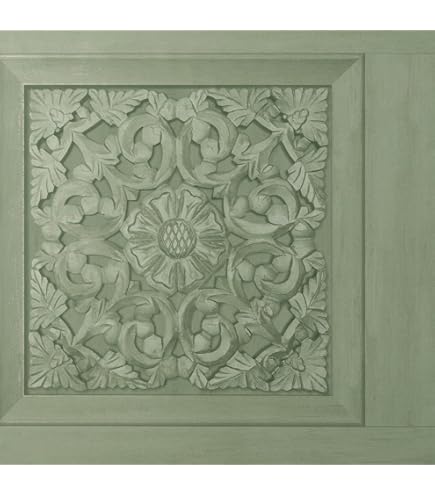 DAMASK SAGE GREEN WALLPAPER CAMILLE PASTE THE WALL ARCHIVE COLLECTION - View #3