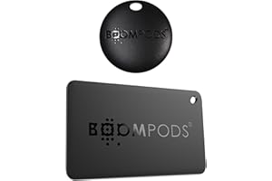 Boompods Boomtag & Boomcard Tracker Tag & Card Item Finders Bundle -Tracker Devices, Luggage Tracker for Suitcases, Children, Pet, Wallet - Sustainable Key Finder Compatible with Apple Find My App