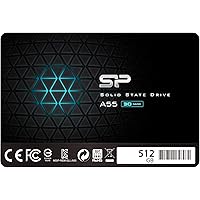 Silicon Power SSD 512GB 3D NAND A55 SLC Cache Performance Boost 2.5 Pollici SATA III 7mm (0.28") SSD interno