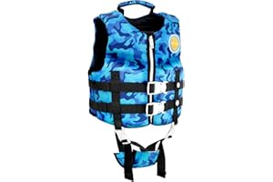 PROTAURI Kids Swim Vest Float Jacket - Boys Girls Neoprene Swimming Jacket Toddlers Floation Swimwear for Learn to Swim Age 2-9 Years/50N