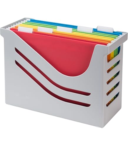 HAN SWING PLUS - Scatona Per Archiviazione Sospesa Con Portapenne, Blu - L'ufficio Mobile Perfetto