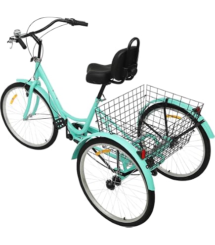 Triciclo 20 Pollici 8 Velocità Bianco – Telaio Acciaio Carbonio, Cestino Incluso – Ideale Per Spiaggia, Shopping E Tempo Libero