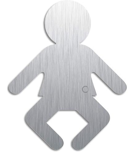 LEMAX WC-Schild Rollstuhl Piktogramm – Selbstklebend, Aluminium, 60 X 60 Mm, Zur Kennzeichnung Barrierefreier Toiletten