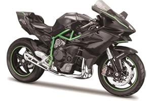 Maisto Kawasaki Ninja H2R - Modellino di motocicletta da collezione in pressofusione, in scala 1:12, incredibilmente dettagliato