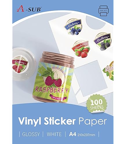 8.5 X 11 White Gloss Sticker Paper (Laser Printers Only) - 250 Sheets - Full Sheet Labels - OnlineLabels - View #6