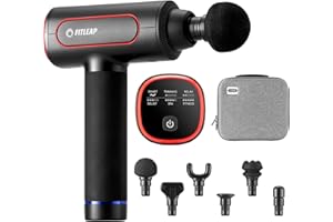‎FITLEAP Fitleap Massagepistole, Massage Gun Pro mit 6 Köpfen und 6 Modi, Muskel Massagegerät mit 3200 U/min und USB-C Ladeanschluss für Nacken, Rücken, Schulter und Beine