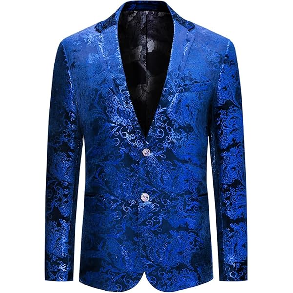 Allthemen Sakko Herren in Samt Optik Regular Fit Blazer Freizeit Smoking für Hochzeit
