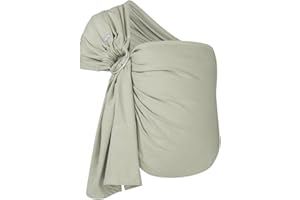 Hoppediz Ring-Sling, Baby-Tragetuch ab Geburt, 100% kbA-Baumwolle, Design Elba