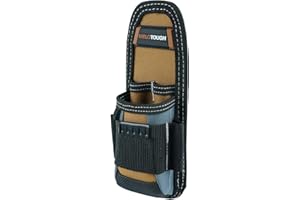 MELOTOUGH Technician's Pouch, Small Electrical Tool Holder Tool Pouch with Various Sized Pockets Tool Holster Electricians Tool Pouch