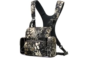 MOXULE Fernglas Hanress Chest Pack: Bino Case mit Entfernungsmesser Tasche und Regenschutz für Jagd Wandern Vogelbeobachtung