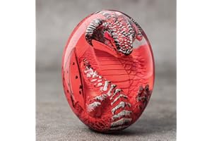Wilbeva Uova di Drago di Lava per Regali e Decorazioni, Statua di Drago in Resina per Ragazzi, Uomini, Ragazze e Donne, Squisiti e Unici Figurine per Compleanno, Natale, Ringraziamento e Anniversario