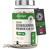 Ashwagandha KSM 66 Root Extract Capsules | 3 Month Supply | 5500mg | Organic Ashwagandha High Strength Powder | Clean Formula