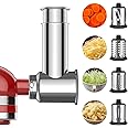 GVODE Stainless Steel Grater for KitchenAid, Cheese & Vegetable Slicer