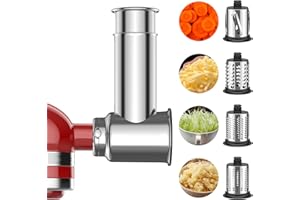GVODE Râpe en acier inoxydable pour KitchenAid, Râpe à fromage pour Kitchenaid, Coupe-légumes pour Kitchenaid