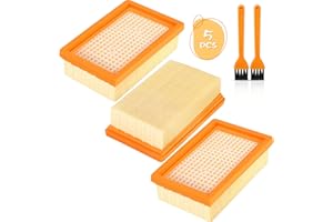 ZPQAODI 5 Filter für Kärcher Staubsauger - WD4, WD5, WD6 / MV4, MV5, MV6, Filter Ersatz für Kärcher, 5 Flachfaltenfilter Filter Ersatz für Mehrzwecksauger,Passgenau für Kärcher Nass-/Trockensauger