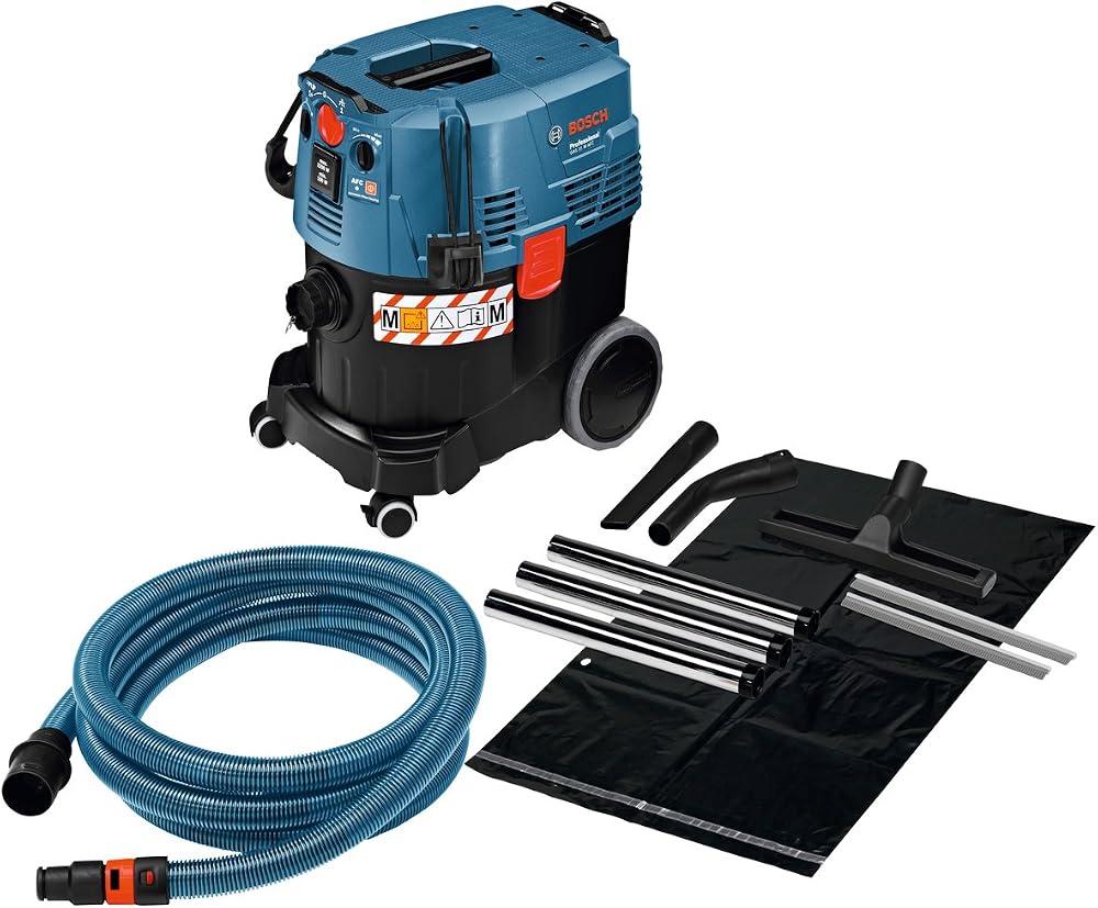 Bosch Professional GAS 35 M AFC Elektrik Süpürge (1.200 W, Hazne hacmi, brüt: 35 lt, Islak/Kuru Süpürge)