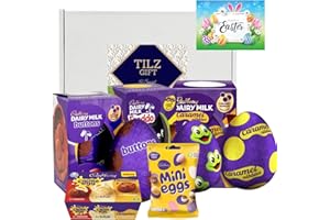 TILZ GEAR Easter Eggs Chocolate, Hamper - Easter Eggs Bundle, Including Freddo, Caramel Nibbles and Buttons With 1 Mini Eggs Bag and Creme Egg - Pack of 5 Bundle - Easter Egg Hamper