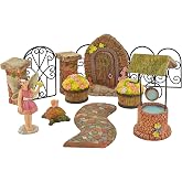 Arcadia Garden Products Pebble Lane Peri Bah&ccedil;esi Seti, Poliresin, 11 Par&ccedil;a
